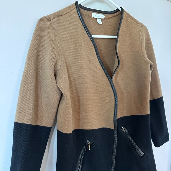 Charter Club Women's Milano Cotton Colorblocked Cardigan - Picture 3 of 5